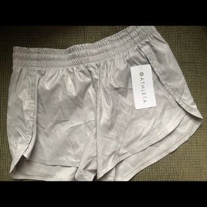 Athleta Camo Racer Run Short Grey